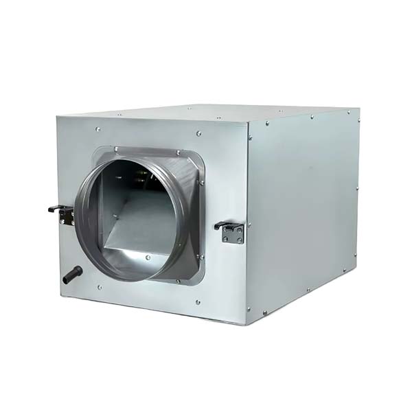 Ventiladores en Línea DPT VEINSA para instalación en conductos rectangulares, con bajo ruido y diseño compacto para ventilación interior eficiente