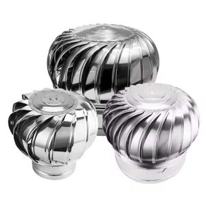 Extractor Eólico VEINSA para ventilación natural continua en techos industriales y comerciales, sin consumo de energía